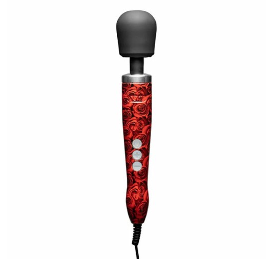 Masażer - Doxy Die Cast Wand Massager Rose Pattern